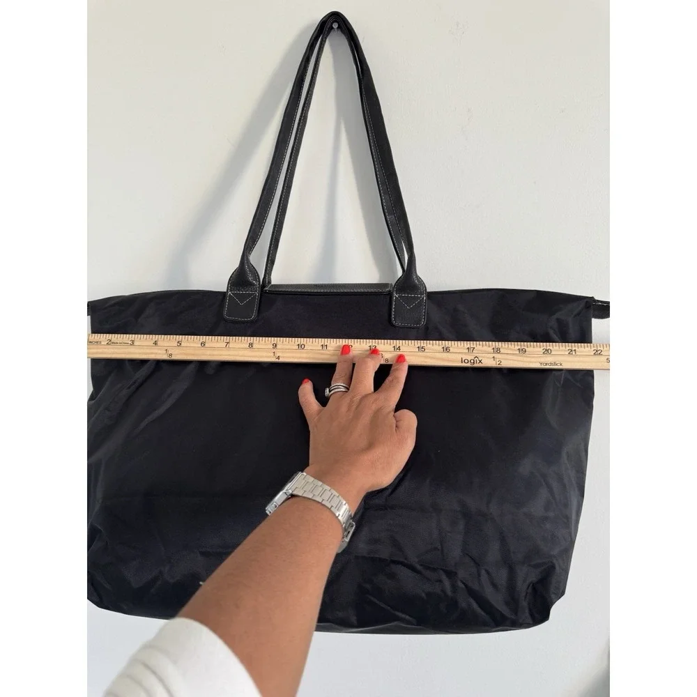 Barrington Weekend Overnight Zipper Nylon Bag ‎ Large 20x12 Black